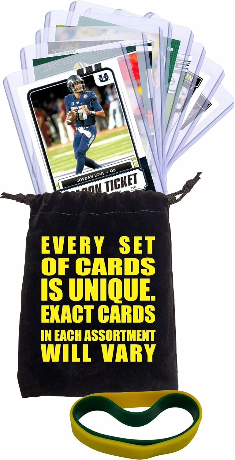 Chaser Green Bay Packers Cards: Jordan Love, Josh Jacobs, Jayden Reed, Ahman Green, Brett Favre, Aaron Rodgers, Christian Watson, Edgerrin Cooper, Romeo Doubs ASSORTED Football Stars & GOATs Trading Card & Wristbands Gift Pack - Image 4